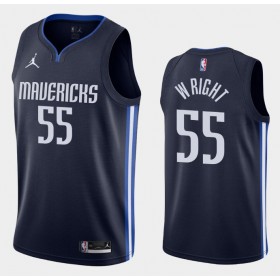 Män Dallas Mavericks Tröja Delon Wright 55 2020-2021 Jordan Brand Statement Edition Swingman